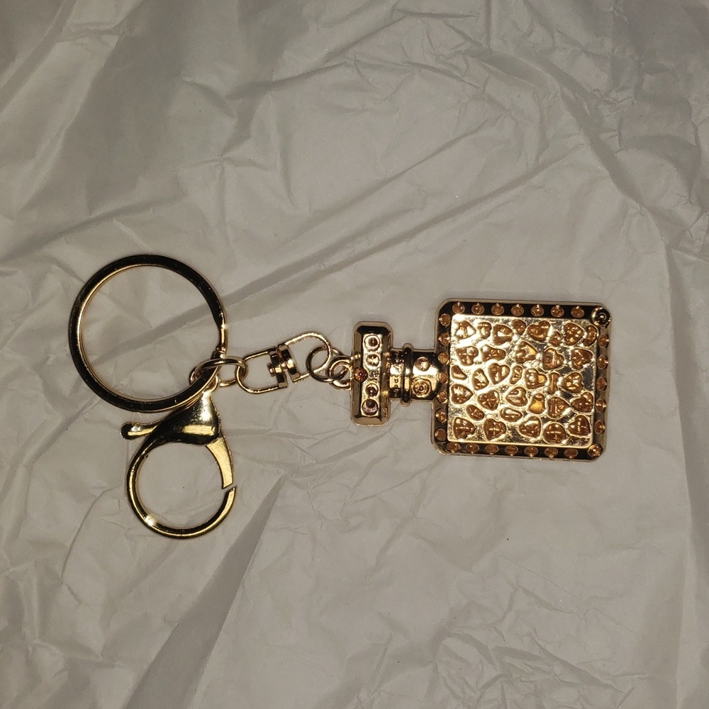 Luxury crystal perfume bottle keychain - Picture 5 of 5